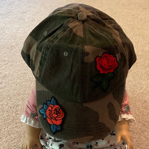 camo rose baseball cap, felicity the doll is not included, new condition